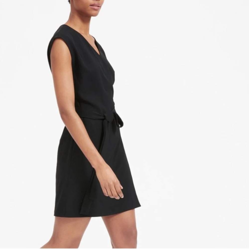 EVERLANE Japanese Go Weave Mini Wrap Dress